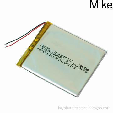 Rechargeable lithium ion polymer battery 045973 with 3.7v 1800mah